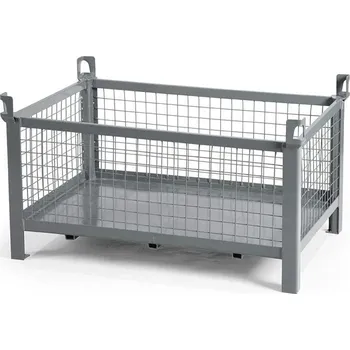 paleta Ohradová paleta, kovová, 1200 x 800 mm, 4 síťované bočnice, barva šedá RAL7005