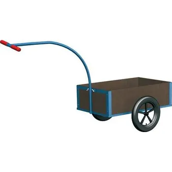 Plošinový vozík Lehký ruční dvoukolový vozík VARIOfit, plocha 700 x 425 mm, nosnost 150 kg