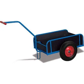 Plošinový vozík Ruční dvoukolový vozík VARIOfit, s výplní bočních stěn, plocha 1105 x 535 mm, nosnost 400 kg