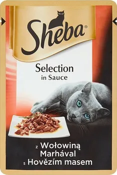 Krmivo pro kočku Sheba Selection In Sauce Adult hovězí 85 g