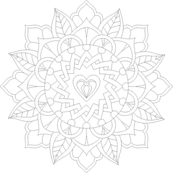 Radost v písku Šablona na pískování mandala PARTNERSTVÍ (69) Varianta: 490 x 490 mm
