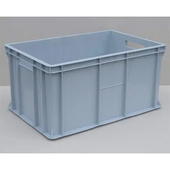 Přepravka na jídlo Plastová přepravka Euro300, 600 x 400 x 300 mm, plné stěny, barva šedá