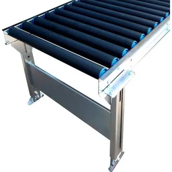 Dopravníkový pás Gravitační dopravník s plastovými válečky (vzdálenost os 80 mm), rovný, délka 1 m