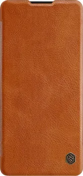 Pouzdro na mobilní telefon Nillkin Qin Book pro Samsung Galaxy S10 Lite hnědé