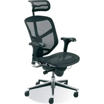 Futuristická židle ENJOY s područkami - barva černá, s opěrkou hlavy