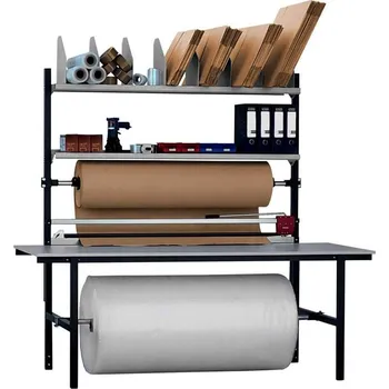 Dílenský stůl Balicí stůl s nástavbou, šířka 1675 mm, pracovní výška 850 mm