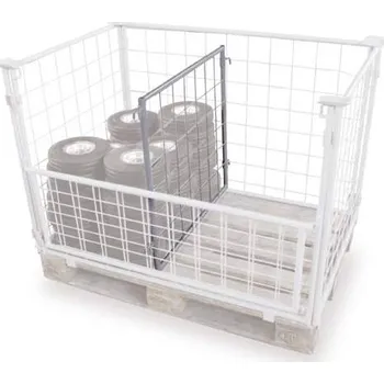 paleta Dělící stěna z drátěné mřížky, pozink, d x v: 750 x 1200 mm