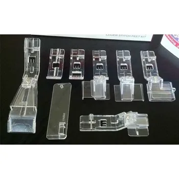 Příslušenství k šicímu stroji sada 8-mi coverlockových patek pro Bernette 42/48 a 62/68