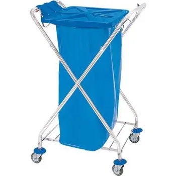 Pojízdný stojan s víkem pro odpadové pytle o objemu 120 l