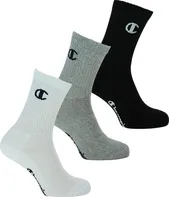 Champion Clothing 3 Pack Crew Socks melange šedé/bílé/černé 43-46