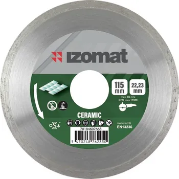 Řezný kotouč Diamantový kotouč IZOMAT ceramic 115 mm