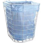 Drátěný koš závěsný, objem 22 l, 320 x 350 x 240 mm, bílý