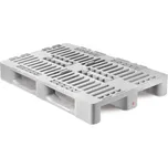 Hygienická plastová paleta H1, d x š x v: 1200 x 800 x 160 mm, šedá