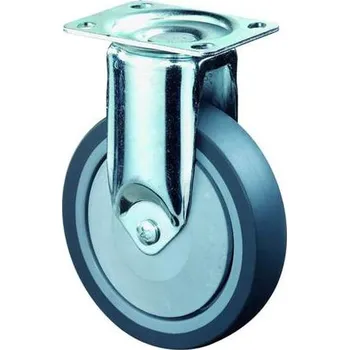 Pojezdové kolečko Přístrojové kolečko, pevné, pr. 125 mm, s plotýnkou nosnost 100 kg