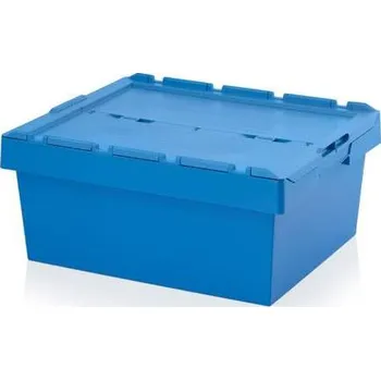 Plastová přepravka pro distribuci s víkem, 800 x 600 x 340 mm