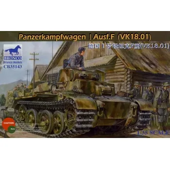 Plastikový model Bronco 1/35 Panzerkampfwagen I Ausf.F VK 18.01