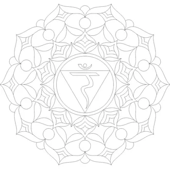 Radost v písku Šablona na pískování 3. čakra solar plexus MANIPÚRA (64) Varianta: 420 x 420 mm