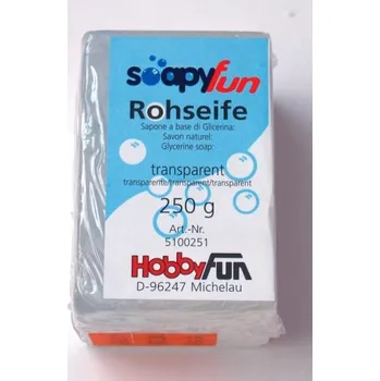 Mýdlenka transparentní surové mýdlo 250 g.