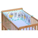 Scarlett Mantinel do postýlky 4dílný - Kulíšek - 180 x 30 cm - zelená