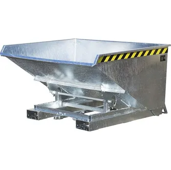 Přepravník Automatický výklopný přepravník, objem 900 l, nosnost 1000 kg, d x š x v: 1485x1570x865 mm, žárově zinkované