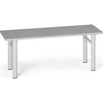 Šatnová lavice, sedák z lamino desek, podnoží kovové šedé, délka 1,0 m