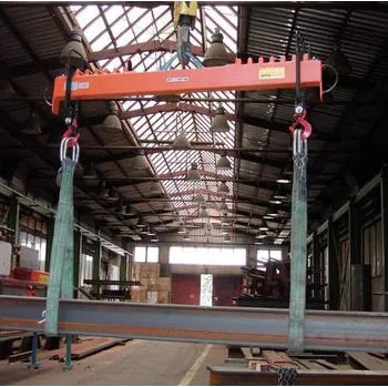 Plošinový vozík Jednoduchá, stavitelná jeřábová traverza, nosnost 1000 kg, rozteč háků 1500 - 3000 mm