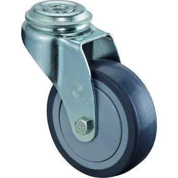 Pojezdové kolečko Přístrojové kolečko, otočné, pr. 100 mm, s hřbetním otvorem, nosnost 70 kg