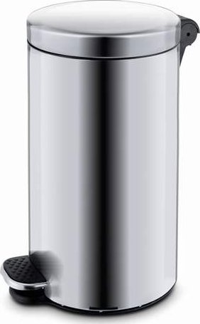 Odpadkový koš, nášlapný ALDA, nerezová ocel matná, objem 20 l