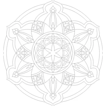 Radost v písku Šablona na pískování mandala Semeno Života (71) Varianta: 420 x 420 mm