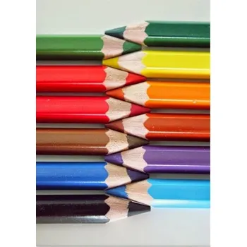 Kresba Koh-i-noor Koh-i-noor, OMEGA JUMBO, silné pastelky 3370, 12 ks od jedné barvy Varianta: černá - black