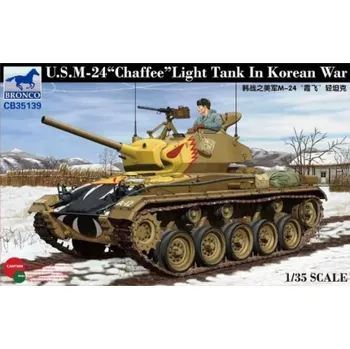 Plastikový model Bronco 1/35 U.S. M-24 Chaffee Light Tank in Korean war