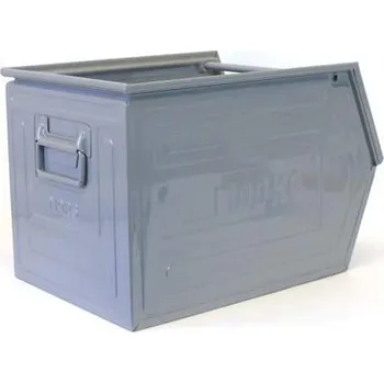 Kovová přepravka, zkosená, 600 x 400 x 400 mm, nosnost 100 kg