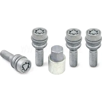 Autodoplněk Pojistné bezpečnostní šrouby M14x1,5x36 kulová R14 pohyblivá, klíč 19, STARLOCK PP14/E , TOUAREG, CAYENNE