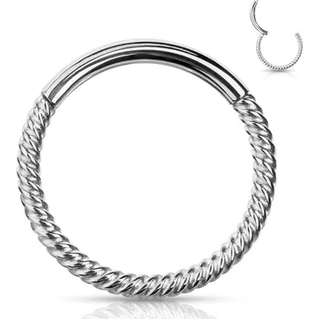 Piercing Šperky4U Piercing segment kruh vroubkovaný - K1042-1210