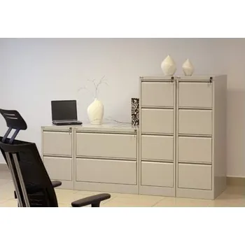 Kartotéka Kartotéka na závěsné pořadače A4, 3 dvouřadové zásuvky, v x š x h: 1000 x 775 x 630 mm, barva černá RAL9005