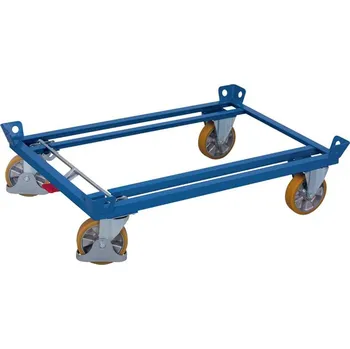 Plošinový vozík Podvozek pod nádoby a palety VARIOfit, 1010 x 810 mm, výška 283 mm, nosnost 1800 kg