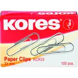 Kores Kancelářské sponky 33 mm 100 ks