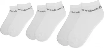 Pánské ponožky Reebok Act Core Ankle Sock 3P bílé 39-42