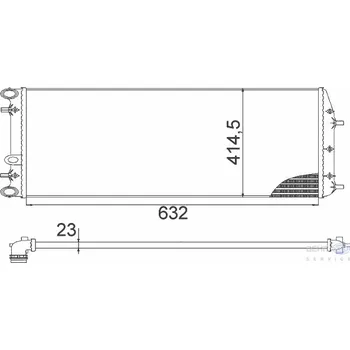 Chladič motoru Hella 8MK 376 717-704