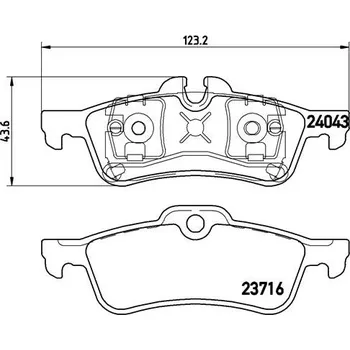 Brzdová destička Brembo P 06 032