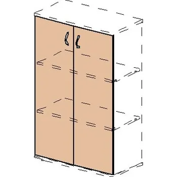 Obklad Lenza Skříňové dveře Express - 74×113,8×1,6 cm Dekor: bříza