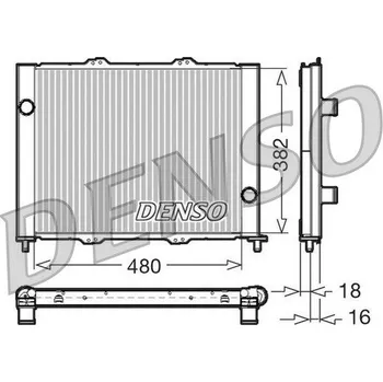 Chladič motoru Denso DRM23099