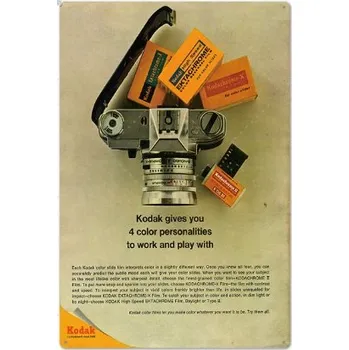 Plechová cedule Plechová retro cedule Čtyřbarevná (oblíbená foto retro cedule na zeď)