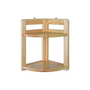 Knihovna ImportWorld Rohový regál RE136 masiv (Barva dřeva: Borovice)