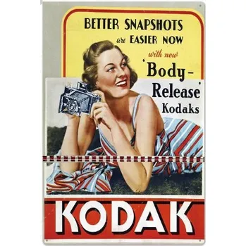 Plechová cedule Plechová retro cedule Nejnovější fotoaparát (oblíbená foto retro cedule na zeď)