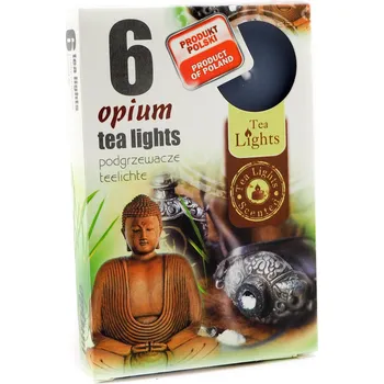 Bytová dekorace ADMIT Čajová vonná svíčka 6 ks