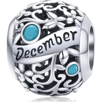 Přívěsek Elenys stříbrný přívěsek Narozeninový korálek Vyberte měsíc: Prosinec