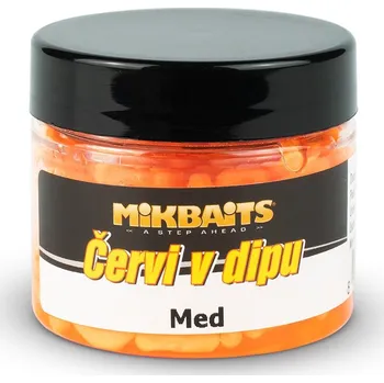 Mikbaits Červi v dipu 50 ml Návnadová surovina Mikbaits Červi v dipu 50 ml
