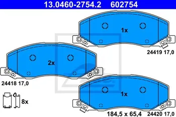 Brzdová destička ATE 13.0460-2754.2