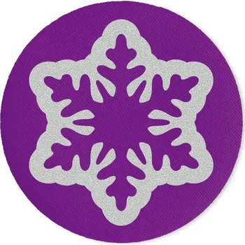 Galanterie Engross Reflexní softshellová nášivka Vločka barva: fialová